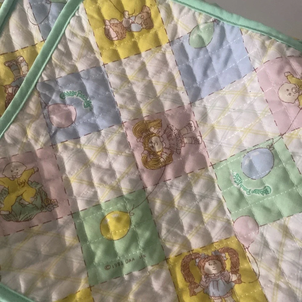 Cabbage Patch Kids Vintage 1983 Coleco Quilted Cloth Diaper Bag